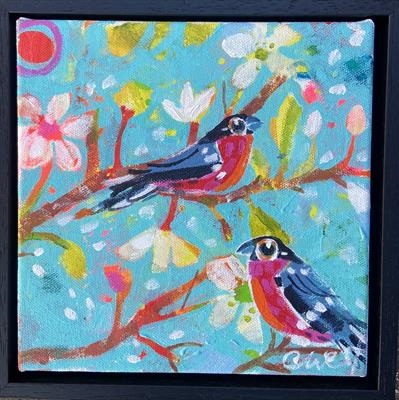 Bullfinches and Blossom